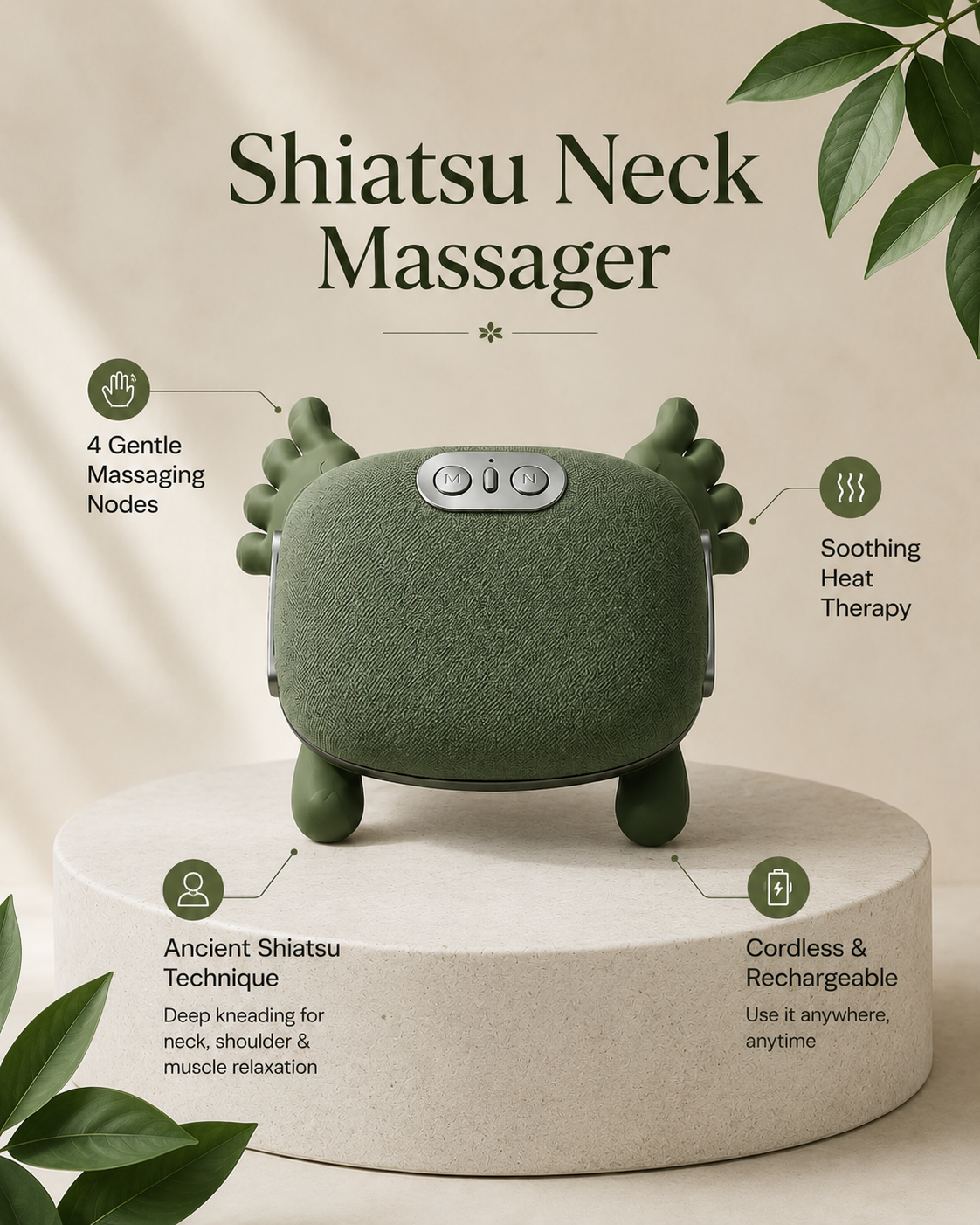 Trapezius Massager For Shoulders And Neck Massage
