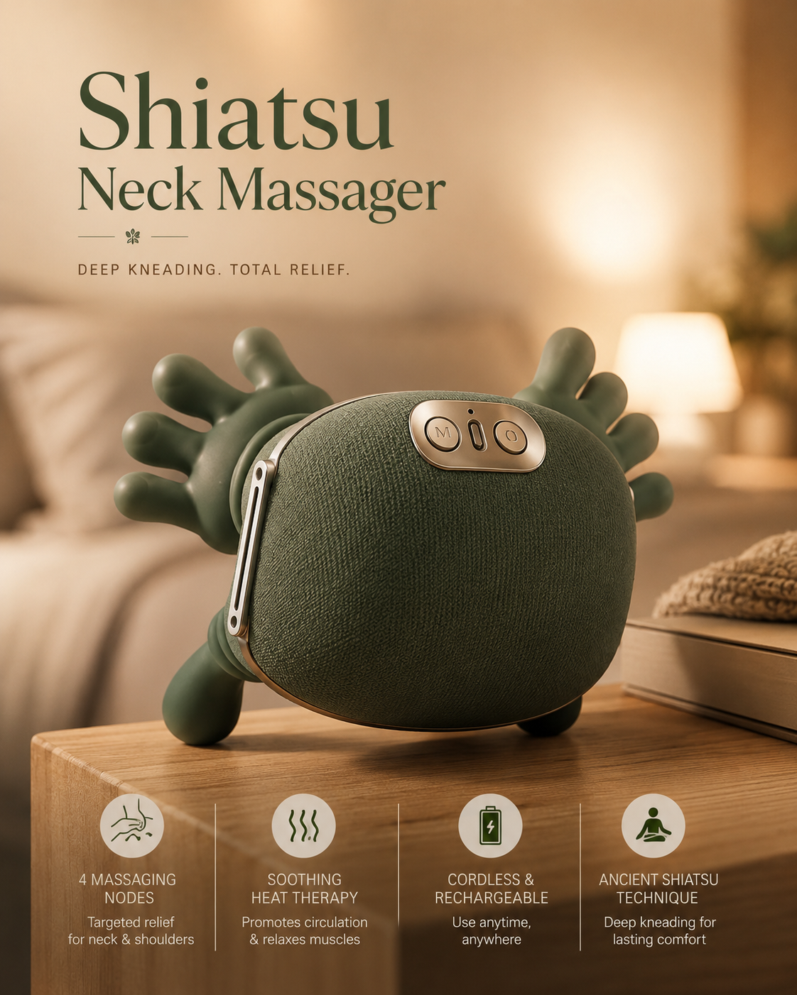 Trapezius Massager For Shoulders And Neck Massage